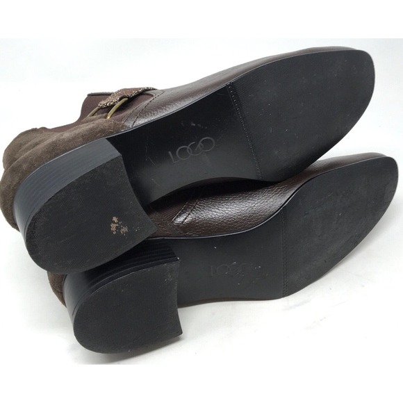 LOGO By Lori Goldstein Sharon Women's Size 8M Brown Chelsea Strap Ankle Boots - Picture 7 of 7